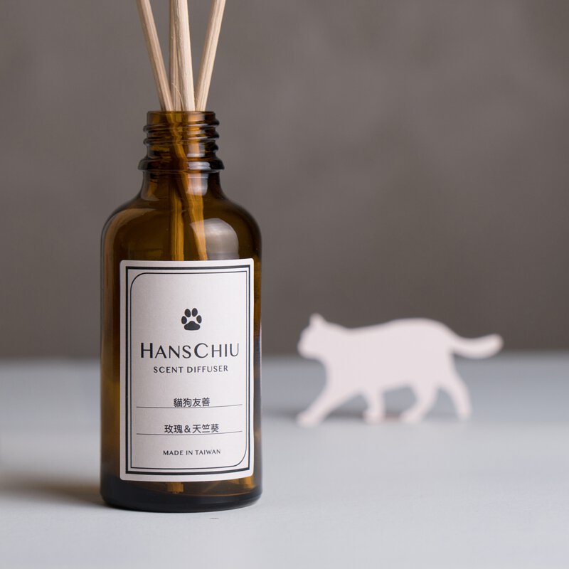 Hanschiu 寵物友善|居家擴香組50ml 玫瑰&天竺葵