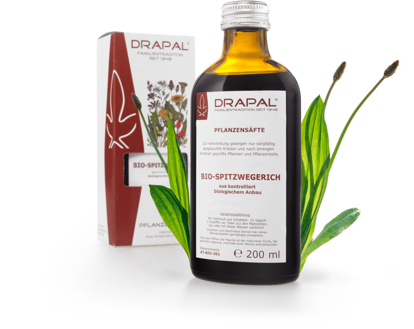 DRAPAL® 有機長葉車前植物精華汁